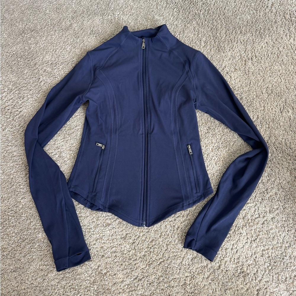 Vitality Frame Zip Up Activewear Jacket / Oxford Blue / Small